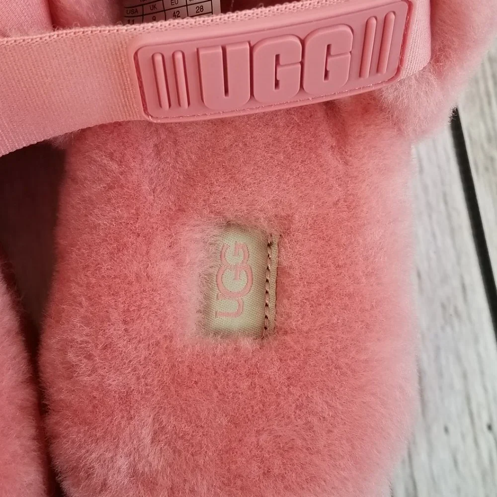UGG Super Fluff Slipper Size 11 Pink New - Picture 5 of 10